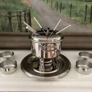 Tramontina 14 Pc Fondue Set 18/10 Stainless Steel Brazil entertaining party food